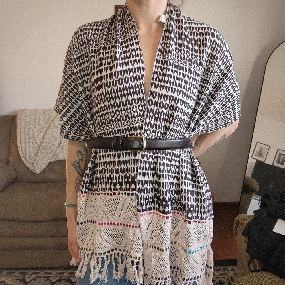 Anthropologie Angel Of The North Knit Shawl Bohemian